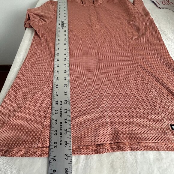 Kerrits Womens Collected Clinic Short Sleeve Polo Shirt Top XL Sunset/Rosewood - Picture 7 of 7